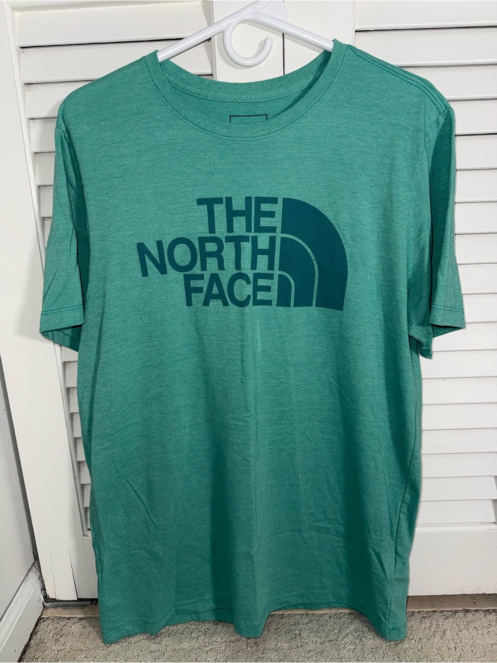 The North Face Men's Teal Green Logo Short Sleeve Tee